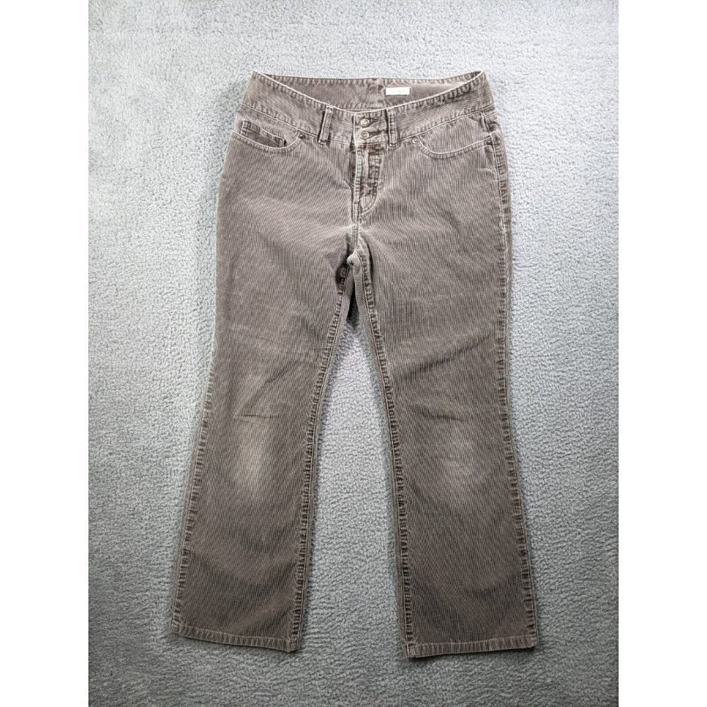 Halogen Pants Womens 10 (Meas. 30x27) Corduroy Cords Cotton Brown